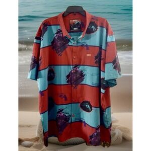 Retro Rifle Shirt Mens 3XL ColoblStretch Button Up Nightmare on Elm Street Movie